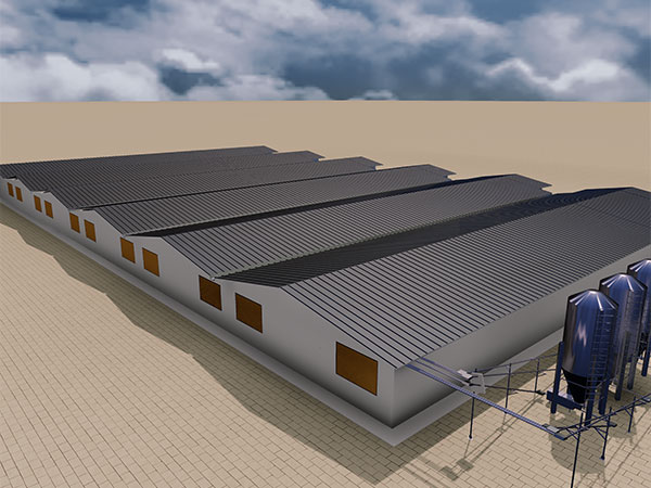 萬頭豬舍平面設(shè)計圖